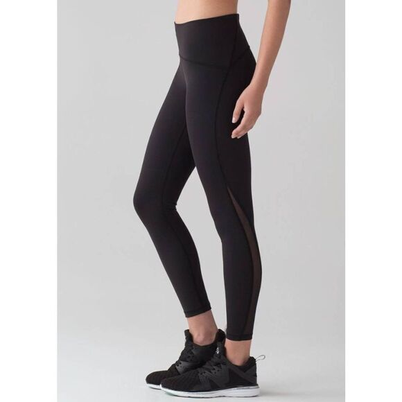 LULULEMON ATHLETICA Train Times 7/8 Pant '25" in Black Size 4 - Picture 1 of 4